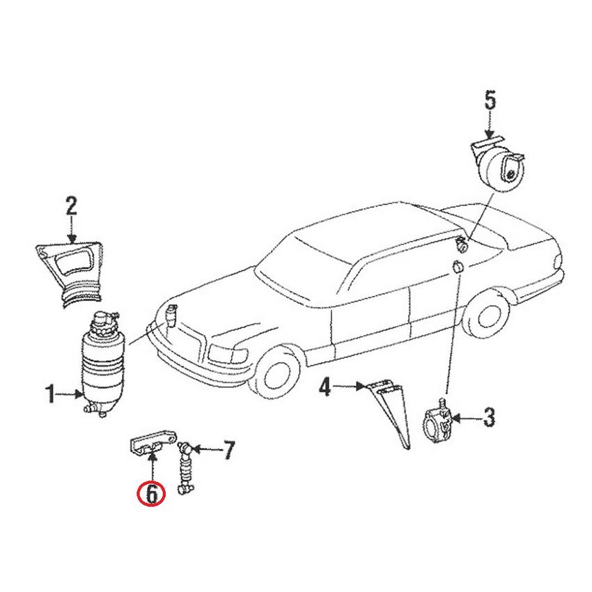 Mercedes Suspension Stabilizer Bar Link - Rear 1233201489